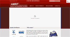 Desktop Screenshot of amritpowerpresses.com