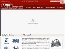 Tablet Screenshot of amritpowerpresses.com